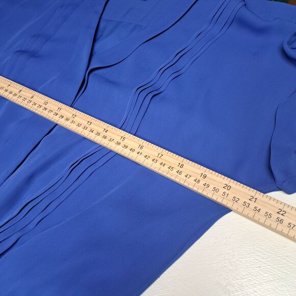 Banana Republic Tank Dress Womens Medium Blue Drawstring Waist Pockets Pullover - Picture 9 of 12